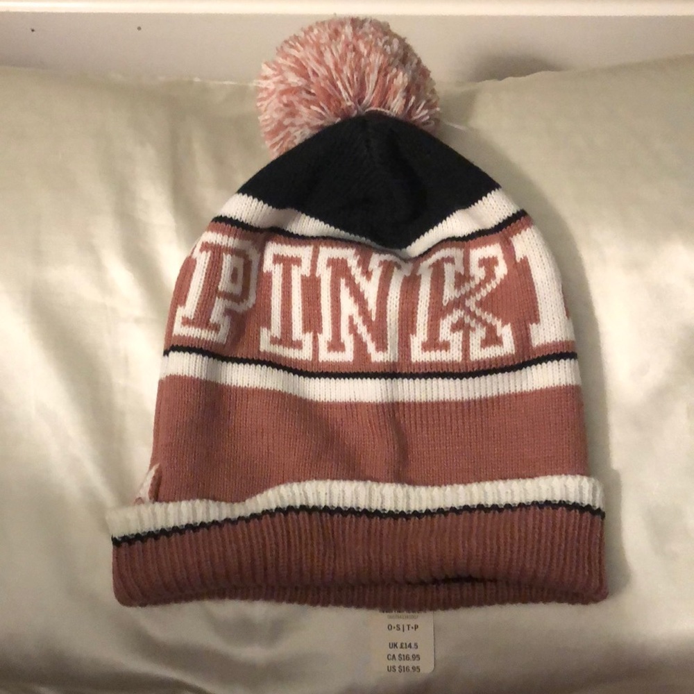 PINK NATION VICTORIA SECRET WINTER POM POM HAT